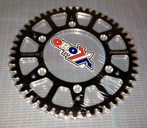 MINO REAR SPROCKET ALLOY BLACK, 25-423-520-49 BLACK
