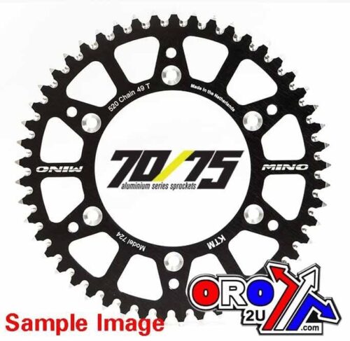 MINO REAR SPROCKET ALLOY BLACK, 25-423-520-50 BLACK