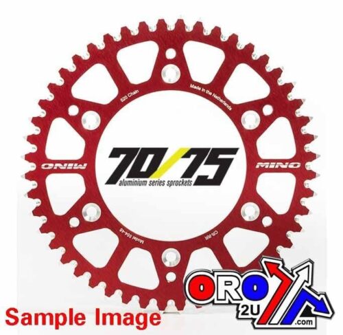 MINO REAR SPROCKET ALLOY RED, 25-423-520-50 RED