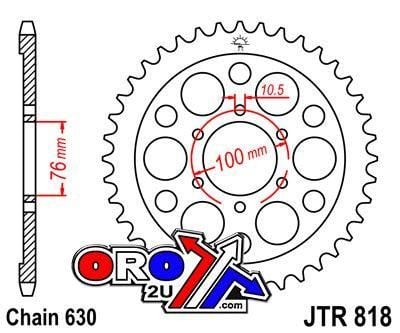 REAR SPROCKET JTR818.42 STEEL - Image 2