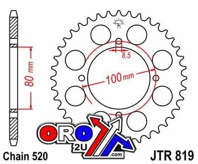 REAR SPROCKET JTR819.47 JT 520