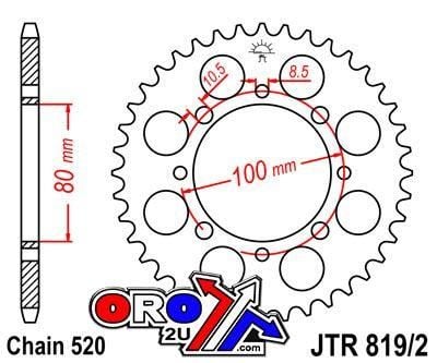 REAR SPROCKET JTR819/2.41 JT BLACK