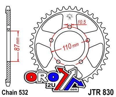 REAR SPROCKET JTR830.46 JT