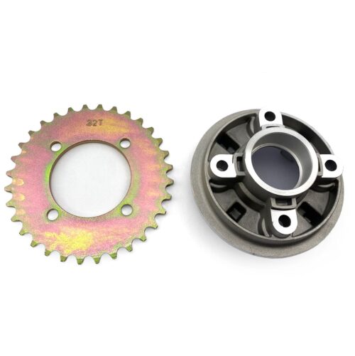 REAR SPROCKET & HUB ASSEMBLY 32T FOR YAMAHA PW80 & VARIOUS MODELS