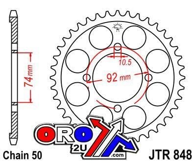 REAR SPROCKET JTR848.37 JT