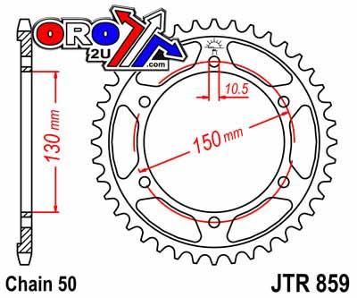 REAR SPROCKET JTR859.42 STEEL