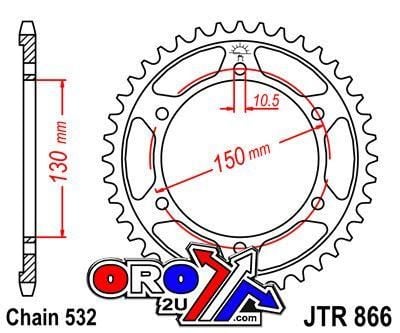 REAR SPROCKET JTR866.46 JT - Image 2