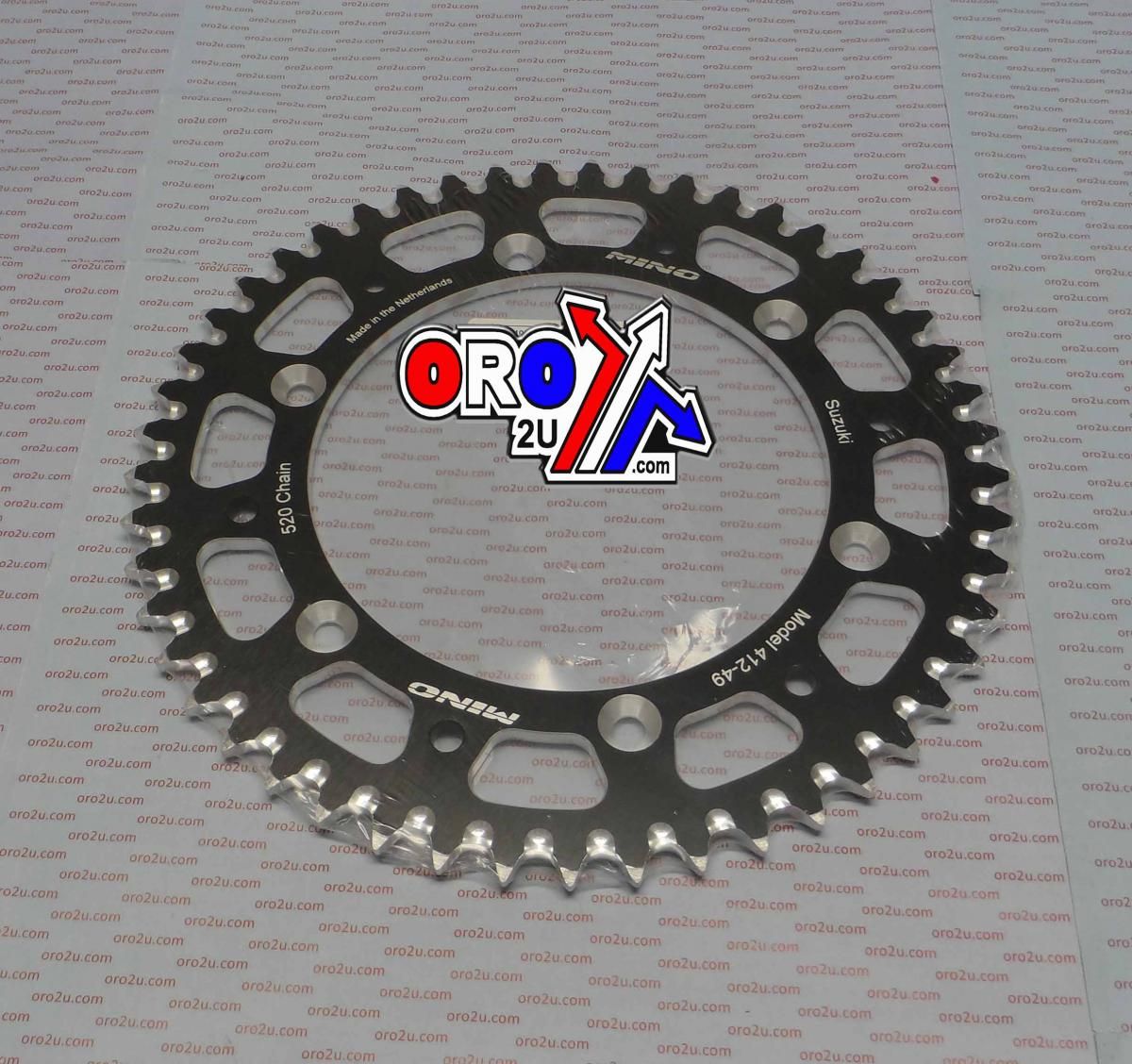 MINO REAR SPROCKET JTR828 ALLOY RACING, 25-412-520-49