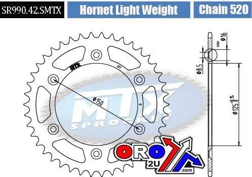 REAR SPROCKET STEEL HARD LIGHT 11H-KM1-42 - Image 4