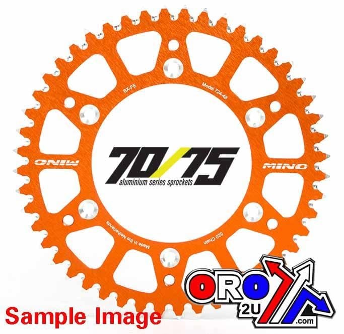 MINO REAR SPROCKET ALLOY ORANGE, 25-724-520-50 ORANGE