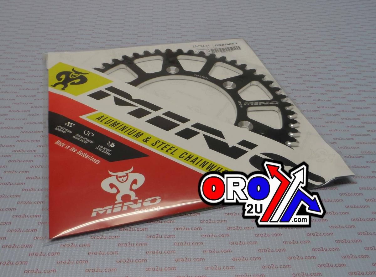 MINO REAR SPROCKET ALLOY BLACK, 25-724-520-51 897