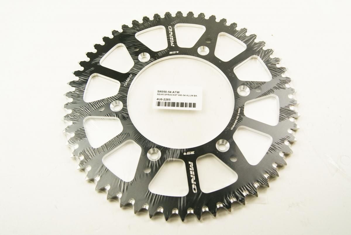 MINO REAR SPROCKET 990-54 ALUM BK, 25-724-520-54