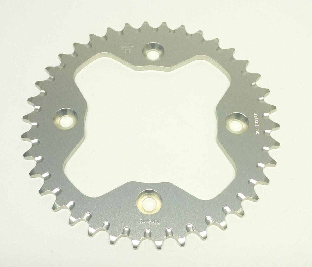 REAR SPROCKET ALLOY SILVER ATV, JTA881.38 7075-T6 Aluminium - Image 2