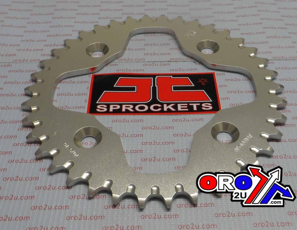 REAR SPROCKET ALLOY SILVER ATV, JTA881.38 7075-T6 Aluminium - Image 3