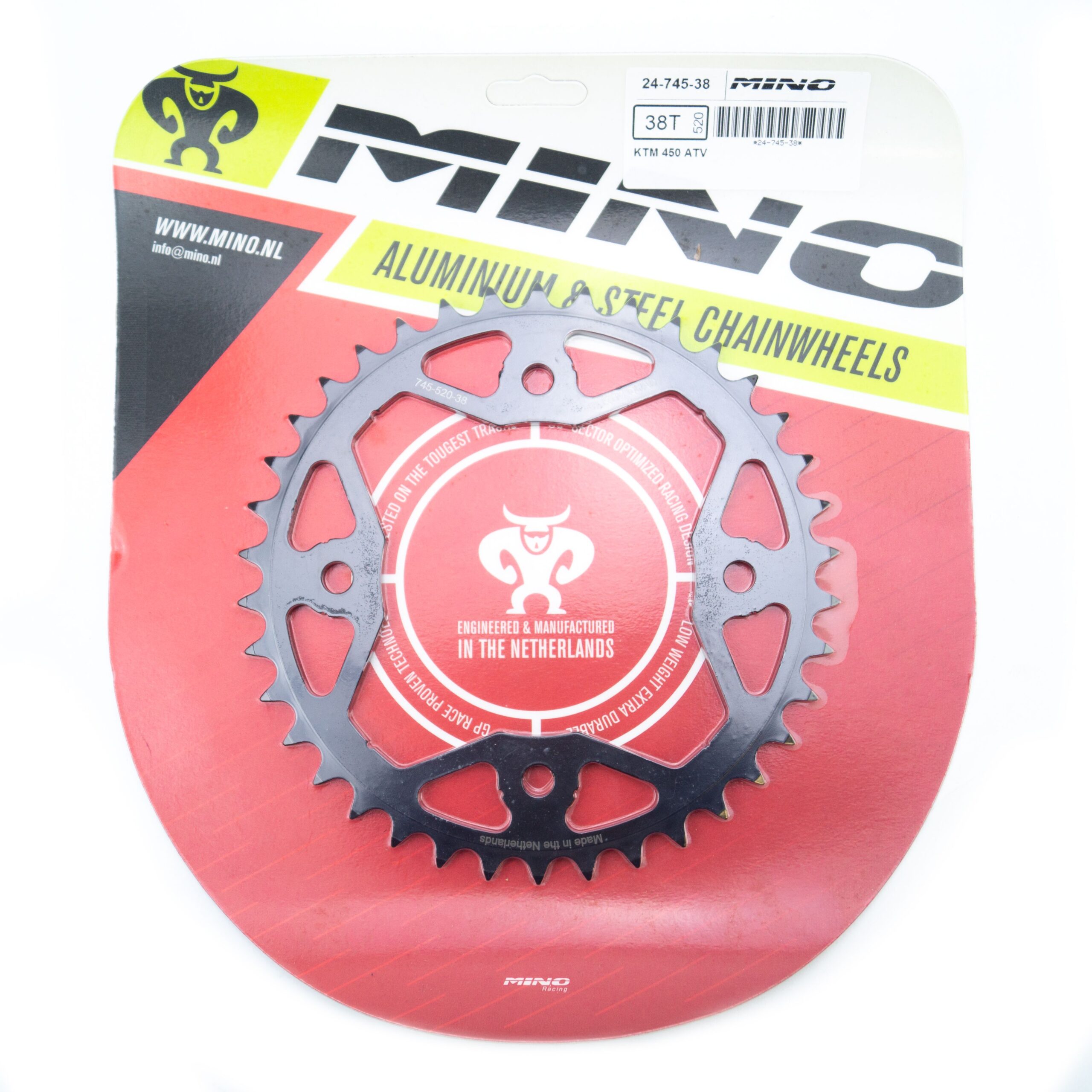 MINO REAR SPROCKET STEEL ATV KTM, 24-745-38 - Image 3