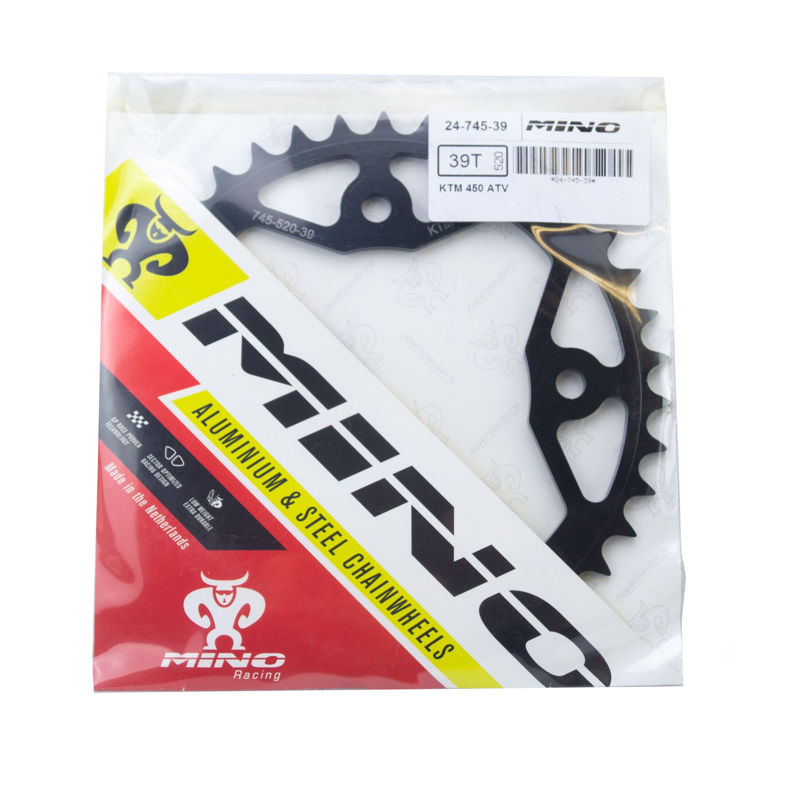 MINO REAR SPROCKET STEEL ATV KTM, 24-745-39 - Image 3