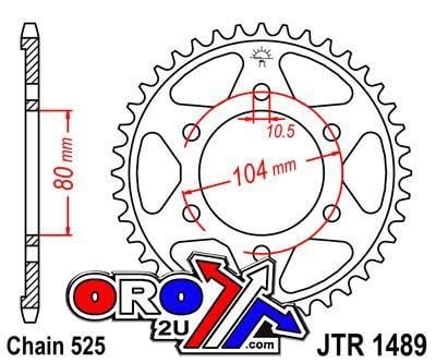REAR SPROCKET STEEL JTR1489.40 - Image 4