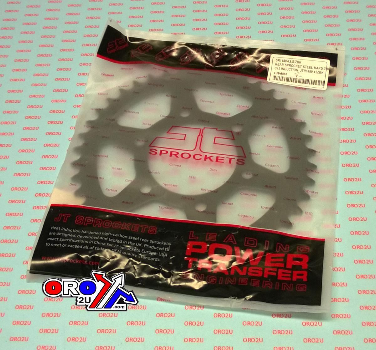 REAR SPROCKET STEEL HARD ZBK, C45 INDUCTIONJTR1489.42ZBK