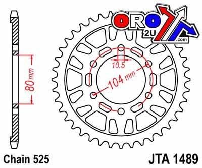 REAR SPROCKET ALLOY JTA1489.44, CHAIN 525