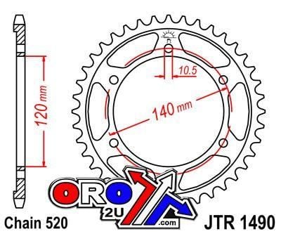 REAR SPROCKET JTR1490.42 JT