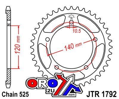 REAR SPROCKET STEEL JTR1792.45