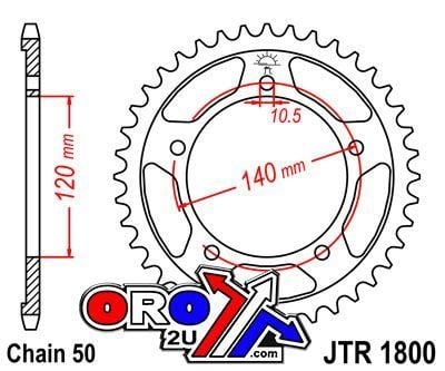 REAR SPROCKET JTR1800.44 JT