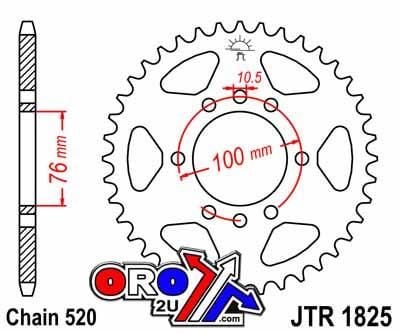REAR SPROCKET JTR1825.40 STEEL - Image 2