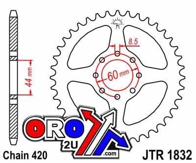 REAR SPROCKET JTR1832.52 JT