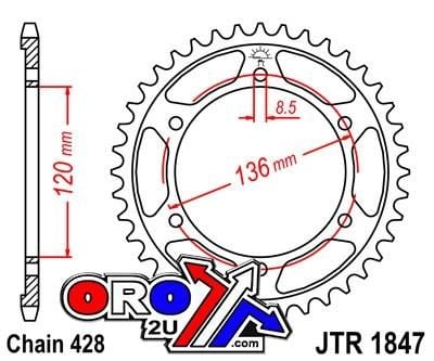 REAR SPROCKET JTR1847.57 JT