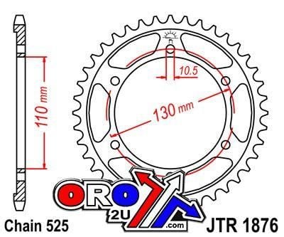 REAR SPROCKET JTR1876.45 JT