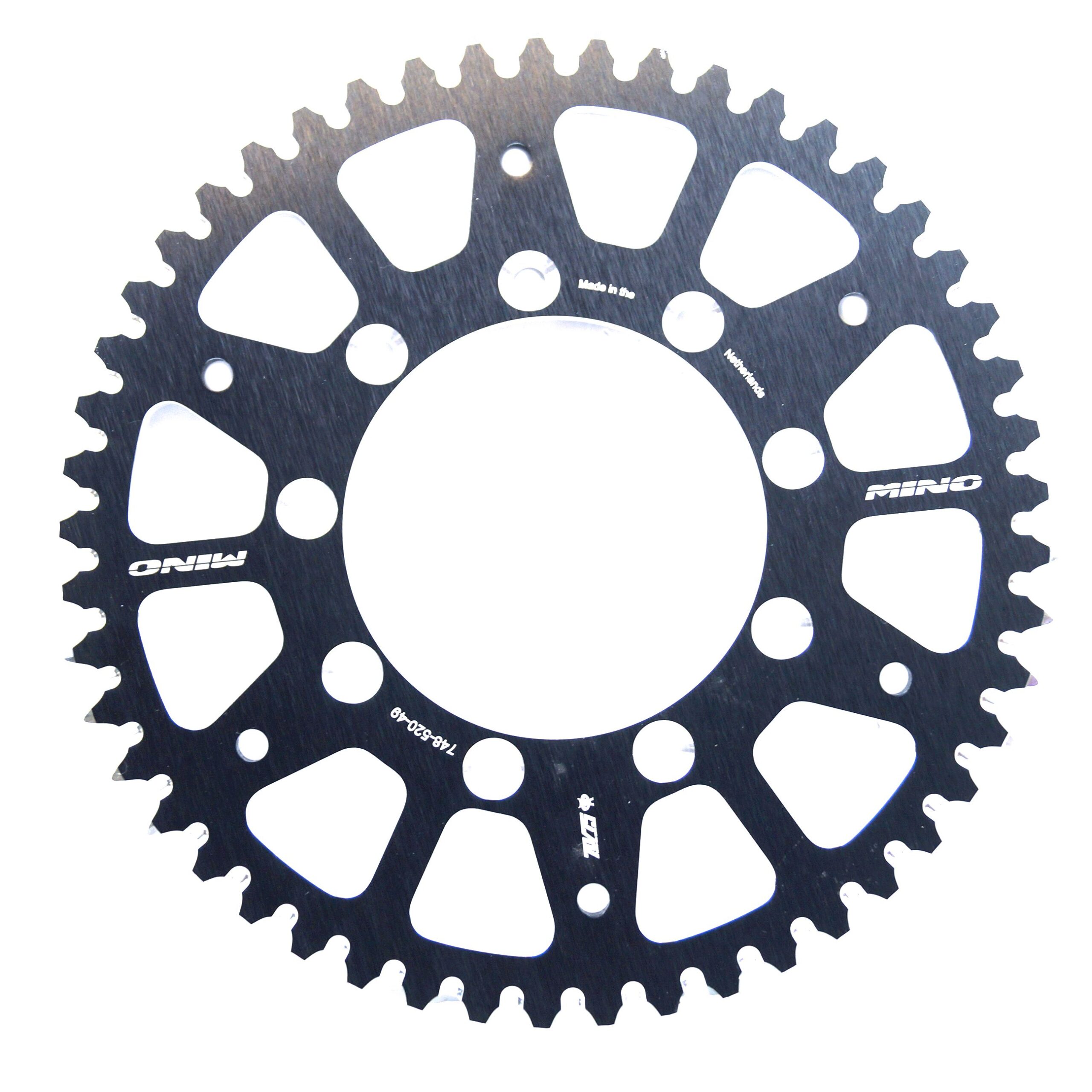 MINO REAR SPROCKET ALLU., MINO 348-520-49 SR199-49.ATW 25-748-49