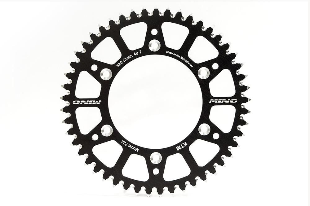 MINO REAR SPROCKET ALLOY BLACK 215, 25-589-420-49 - Image 2