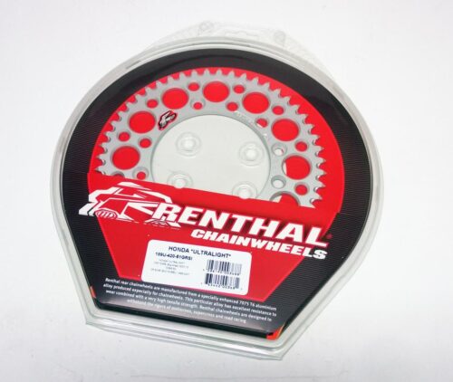 REAR SPROCKET ALLOY RENTHAL, ULTRALITE 189U-420-51GRSI SILVER