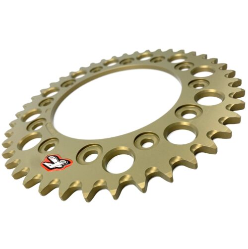 REAR SPROCKET ALLOY RENTHAL, ULTRALITE HARD ANODISED, TITANIUM 154W-520-42GRHA