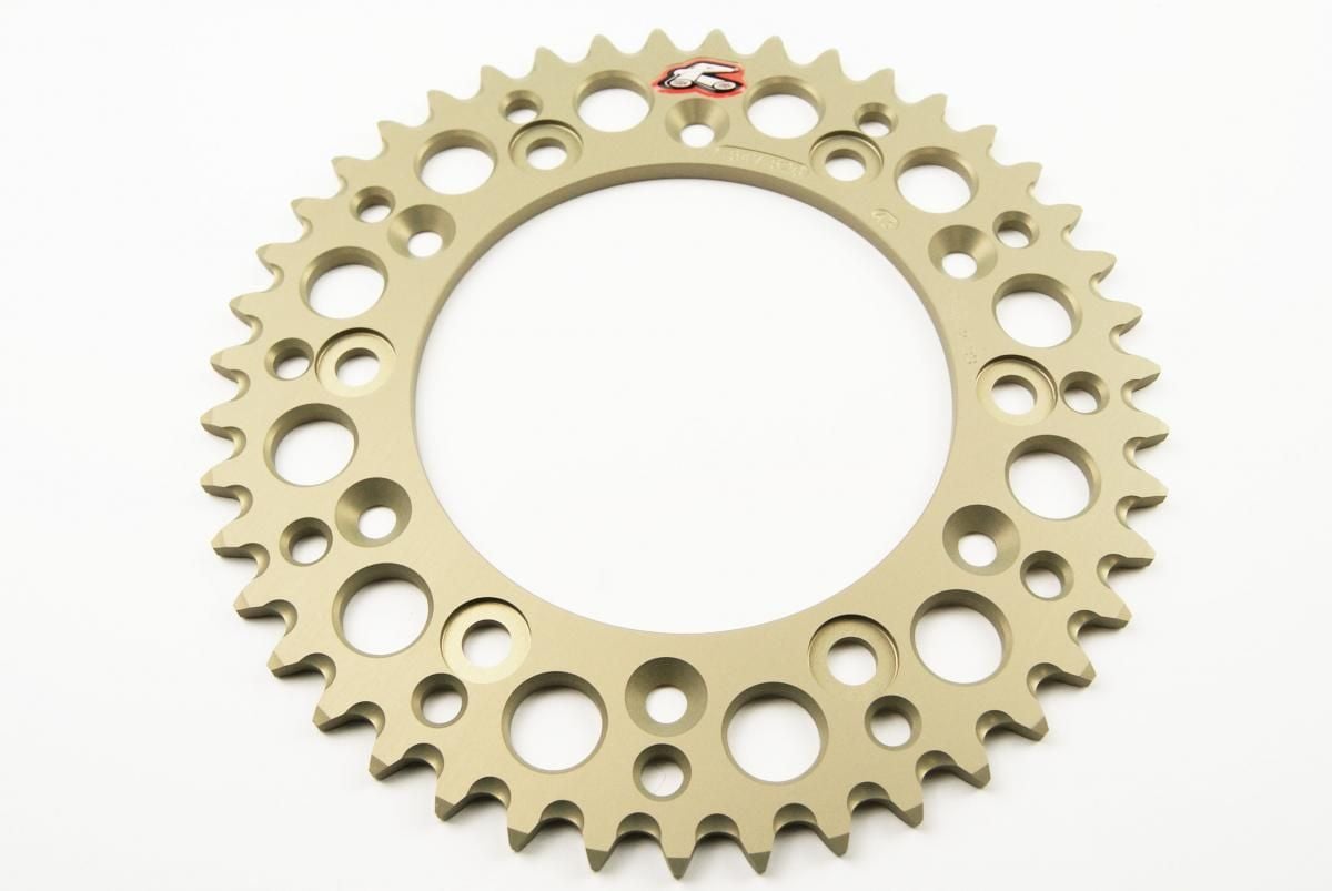 REAR SPROCKET ALLOY RENTHAL, RENTHAL GROOVED HARD ANODISED, ULTRALITE 154W-520-43GHA - Image 3