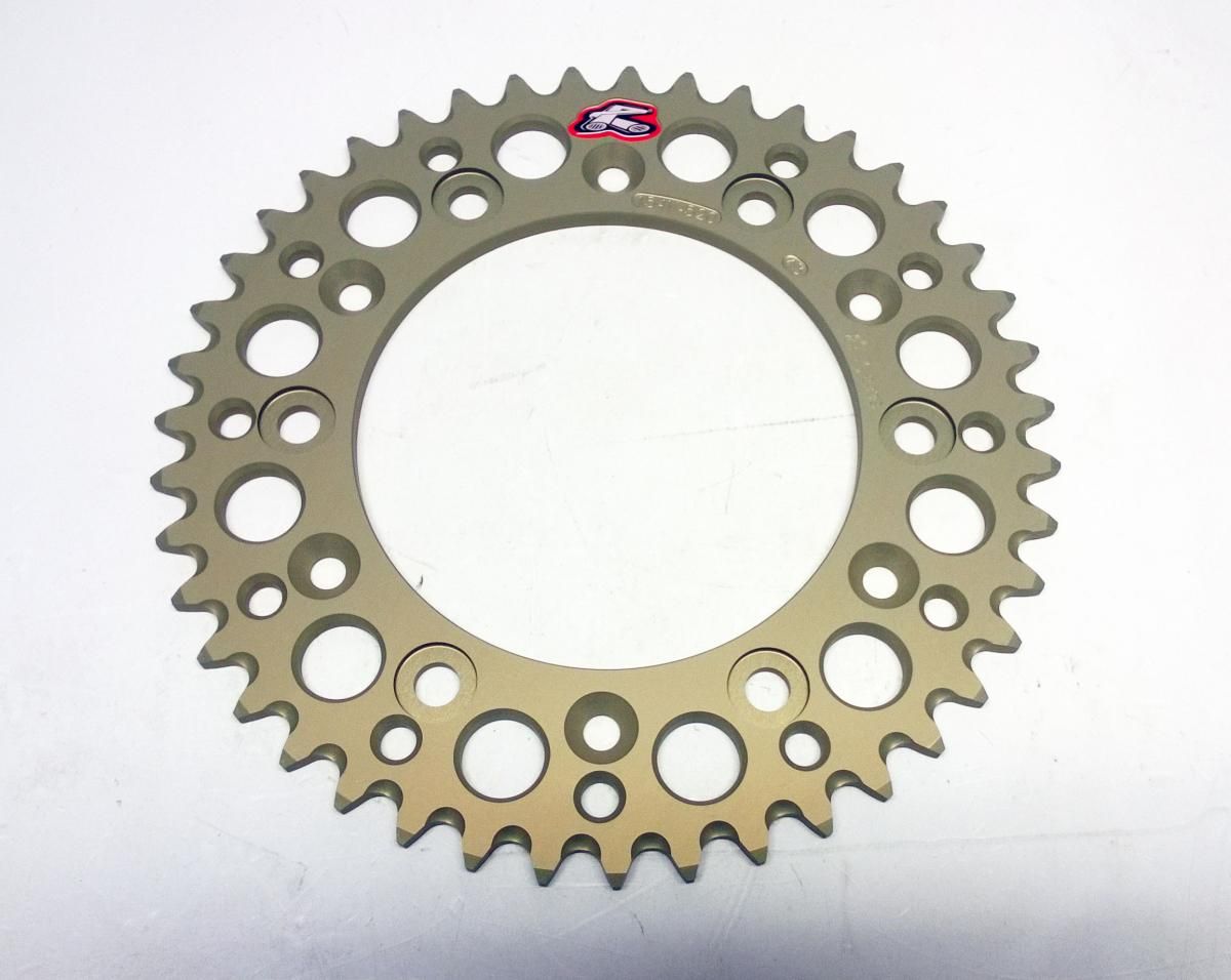 REAR SPROCKET ALLOY RENTHAL, RENTHAL GROOVED HARD ANODISED, ULTRALITE 154W-520-43GHA - Image 4