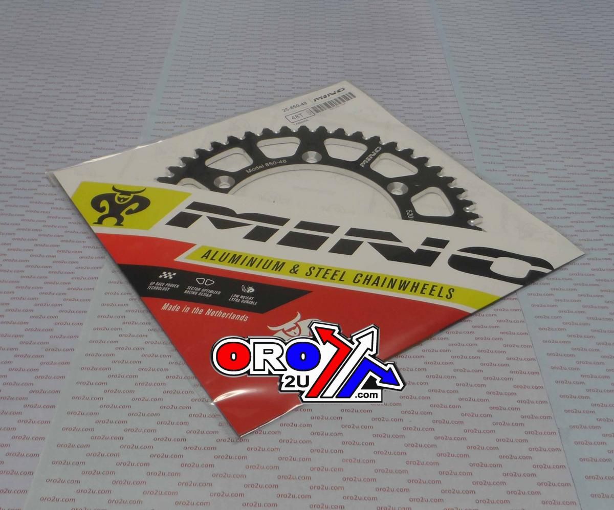 MINO REAR SPROCKET ALLOY BLACK 210, 25-554-48 BLACK - Image 3