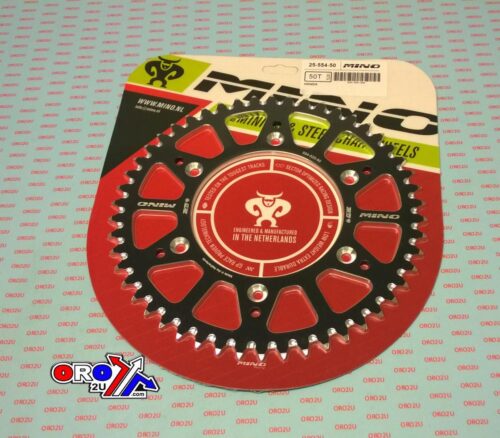 MINO REAR SPROCKET ALLOY BLACK 210, 25-554-50 BLACK