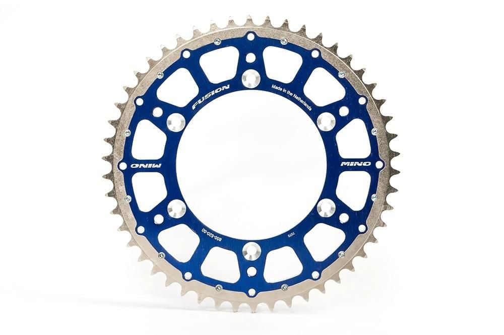 MINO REAR SPROCKET FUSION 2-RING, 23-554-51 BLUE STEEL/ALLOY - Image 2
