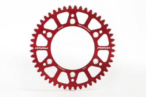 MINO REAR SPROCKET ALLOY RED, 25-554-51 RED