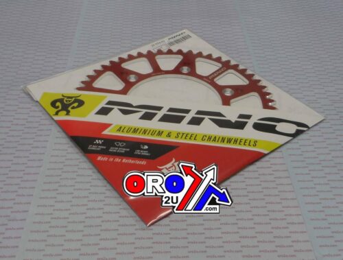 MINO REAR SPROCKET ALLOY RED 210, 25-554-52 RED