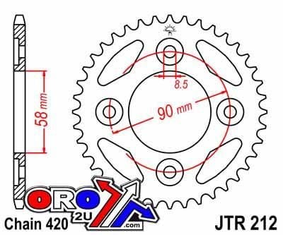 REAR SPROCKET JTR212.35 420