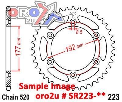 REAR SPROCKET 223 520 STEEL TR125-