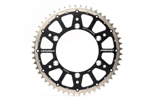 MINO REAR SPROCKET FUSION 2-RING, 23-850-50 STEEL/ALLOY BLACK