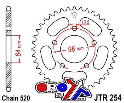 REAR SPROCKET JTR254.37 STEEL