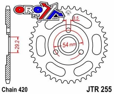 REAR SPROCKET JTR255.37 JT 420