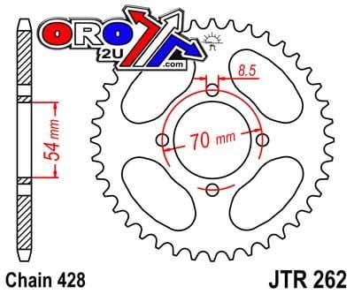 REAR SPROCKET JTR262.40 JT 428