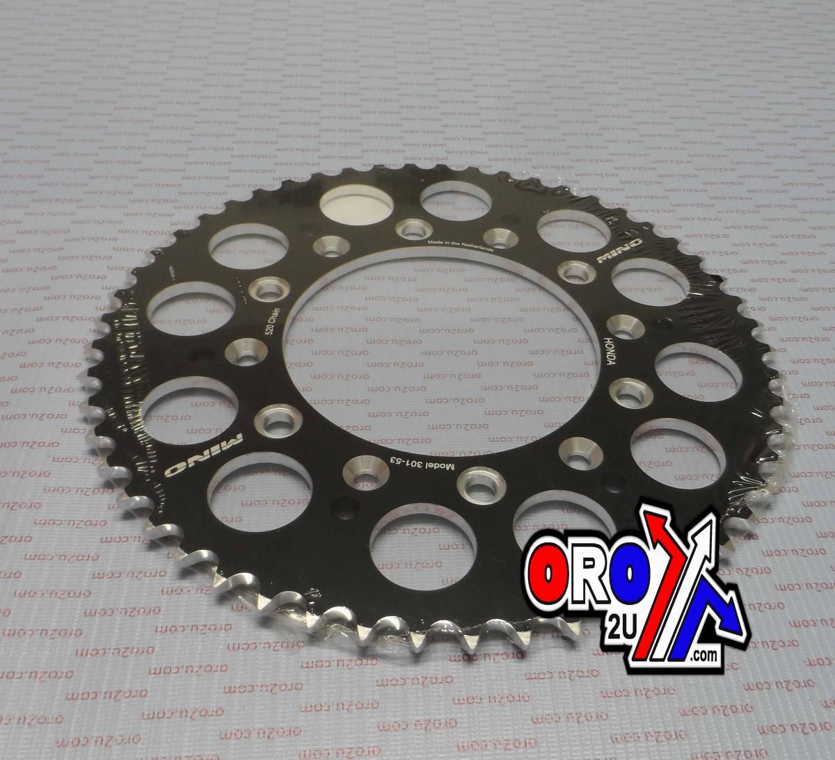 MINO REAR SPROCKET ALLOY 301/210 BK, DOUBLE DRILLED JTR301, JTR210