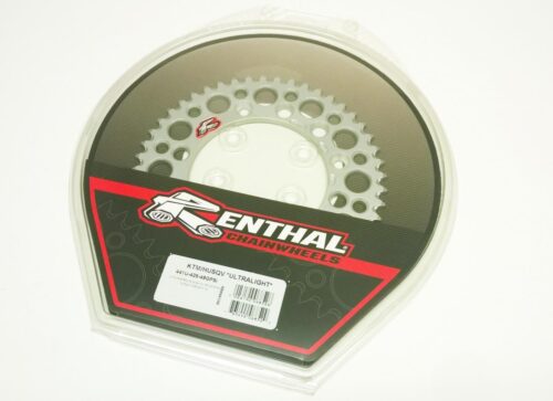 REAR SPROCKET ALLOY RENTHAL, ULTRALITE 441U-428-49GPSI SILVER, 441U-428-49GPSI