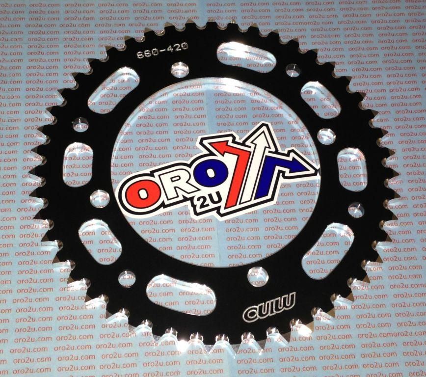 MINO REAR SPROCKET ALLOY BLACK 1465, 25-660-420-44